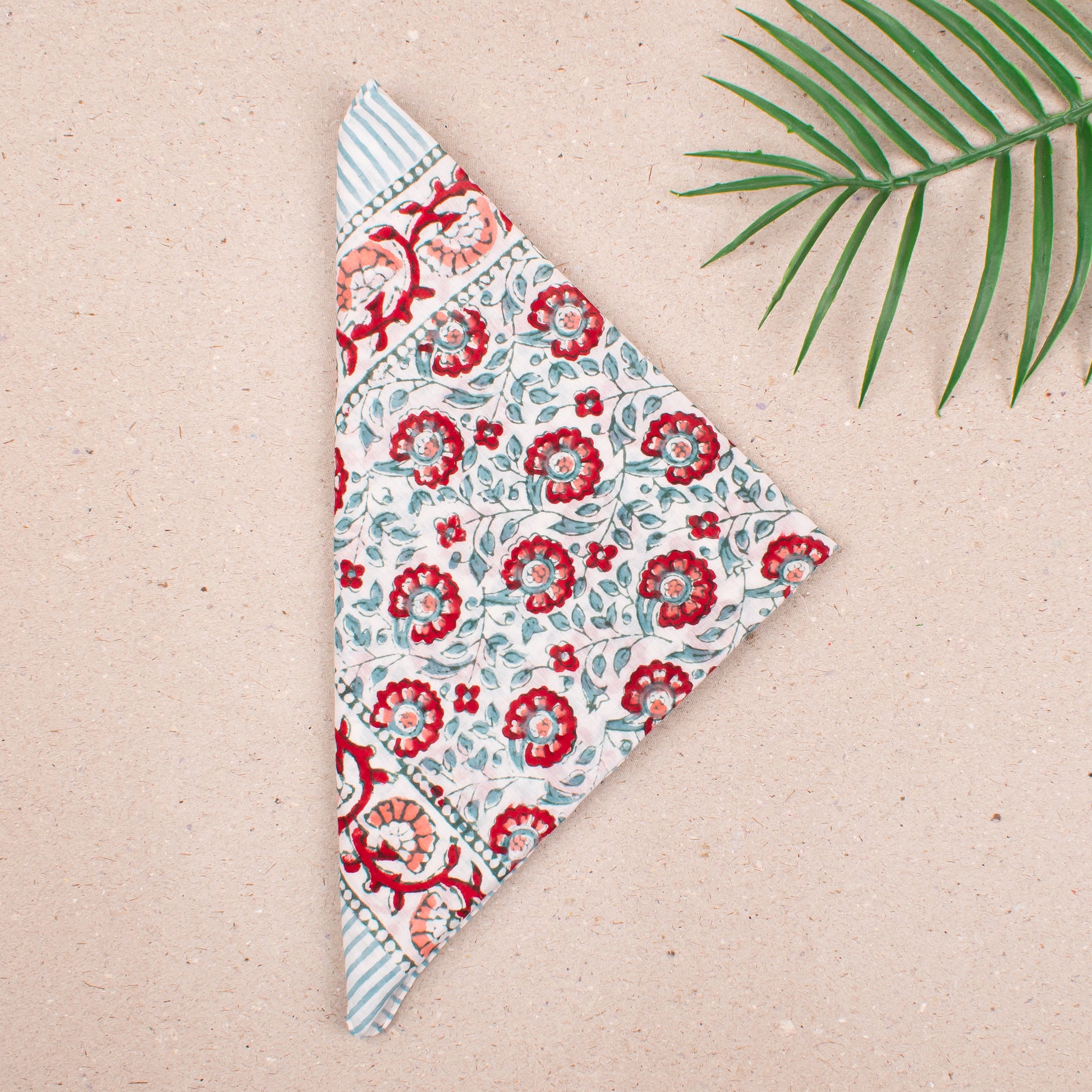 Artistic Boho Cotton Bandana Scarf For Men & Women, Floral Printed Cotton Headwrap For Face &, Neck, Lightweight Headwrap For Gifting