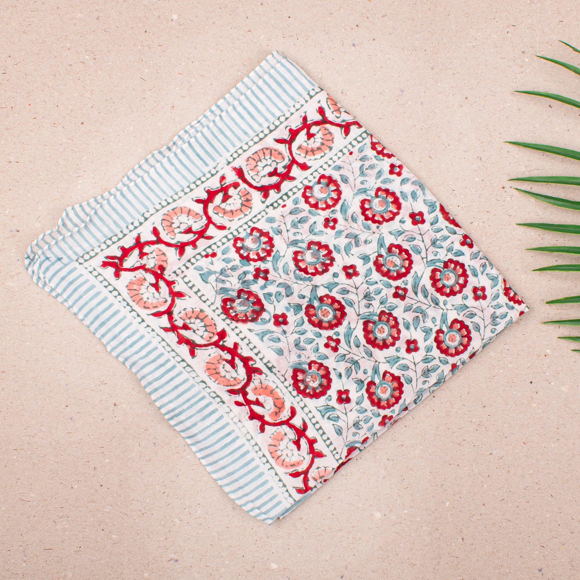 Artistic Boho Cotton Bandana Scarf For Men & Women, Floral Printed Cotton Headwrap For Face &, Neck, Lightweight Headwrap For Gifting