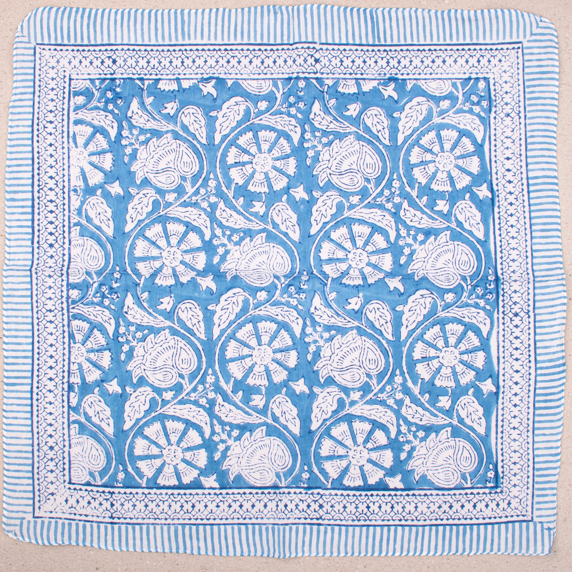 Eco-Friendly Handmade Cotton Bandana Headband Scarf, Reusable Block Print Headband Bandana for Men, Gift For Her