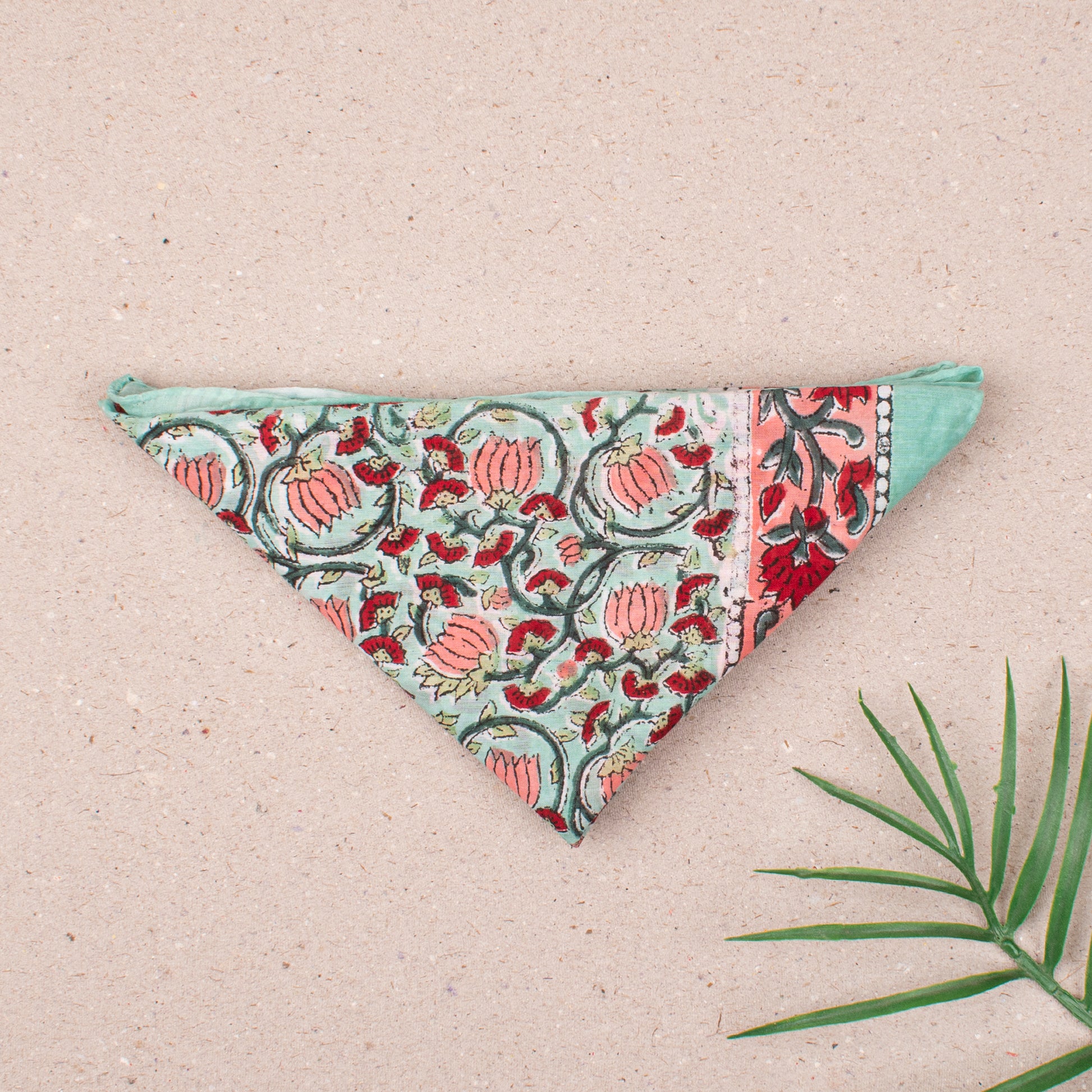 Eco-Friendly & Reusable Handmade Cotton Bandanas for Men & Women, Organic Floral Printed Headband Bandana Scarf, Gift For Her