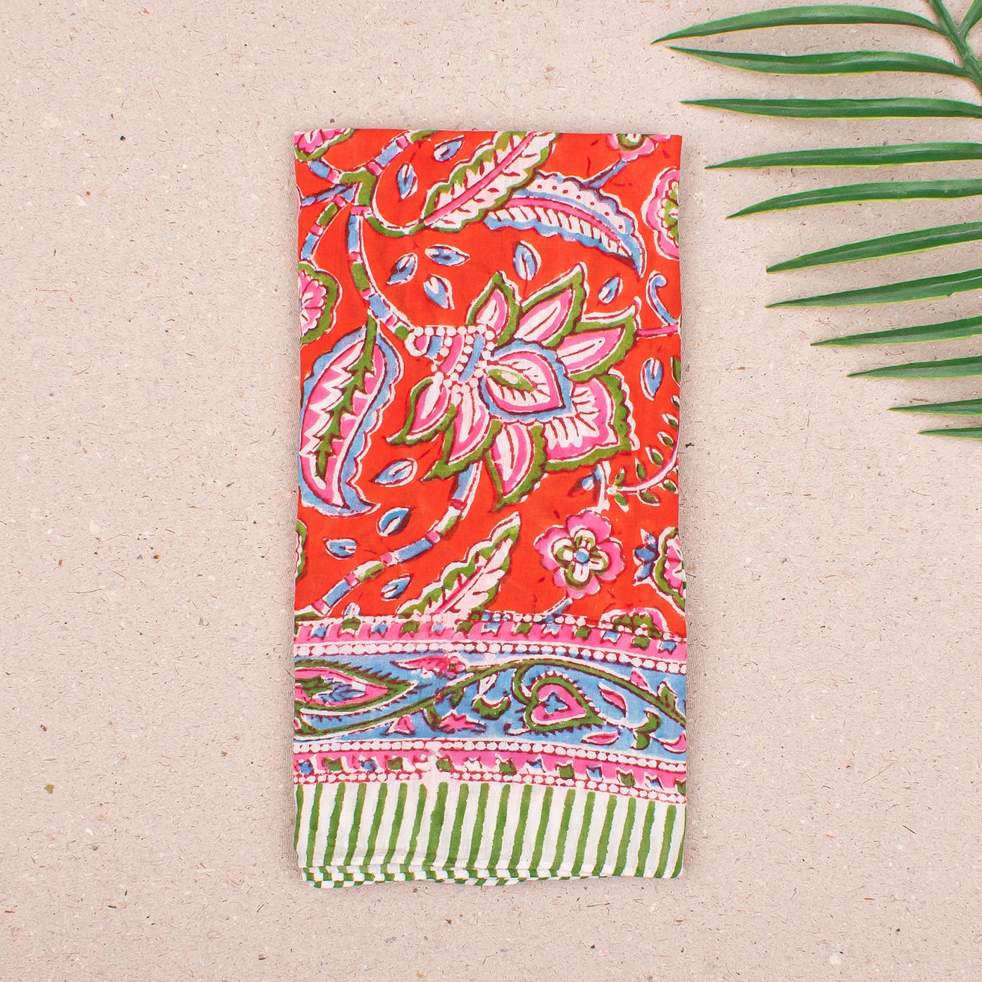 Reusable Handmade Cotton Bandanas, Lightweight Floral Printed Headband Bandana Scarf for Men & Women, Gift For Her