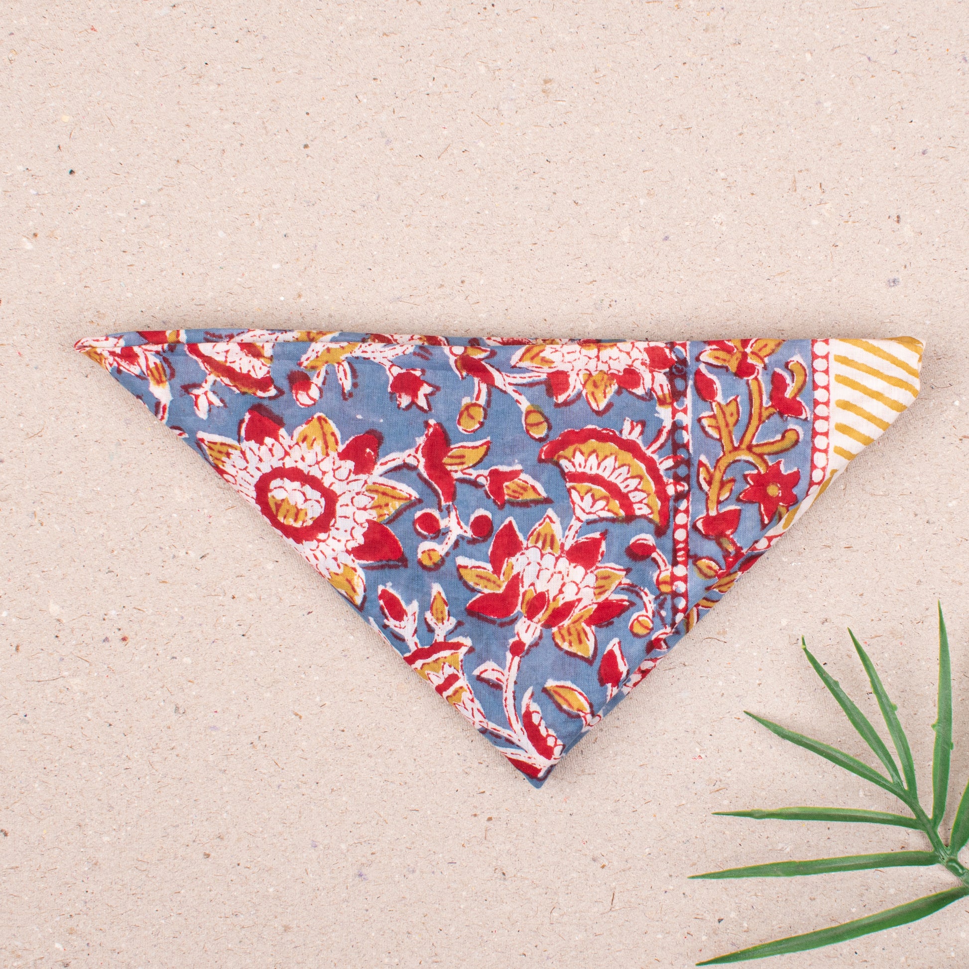 Hand Block Printed Cotton Bandanas for Men & Women, Reusable Headwrap For Him Or Her, Stylish Headband Bandana