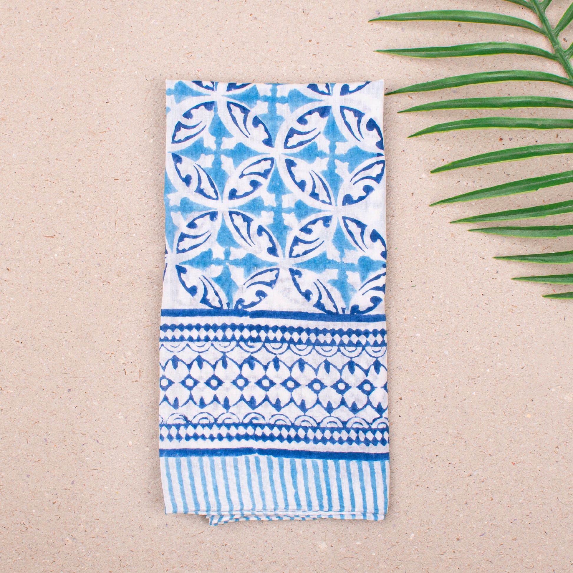 Handmade Summer Cotton Bandana Scarf, Lightweight Cotton Headwrap For Men & Women, Boho Floral Printed Reusable Accessory