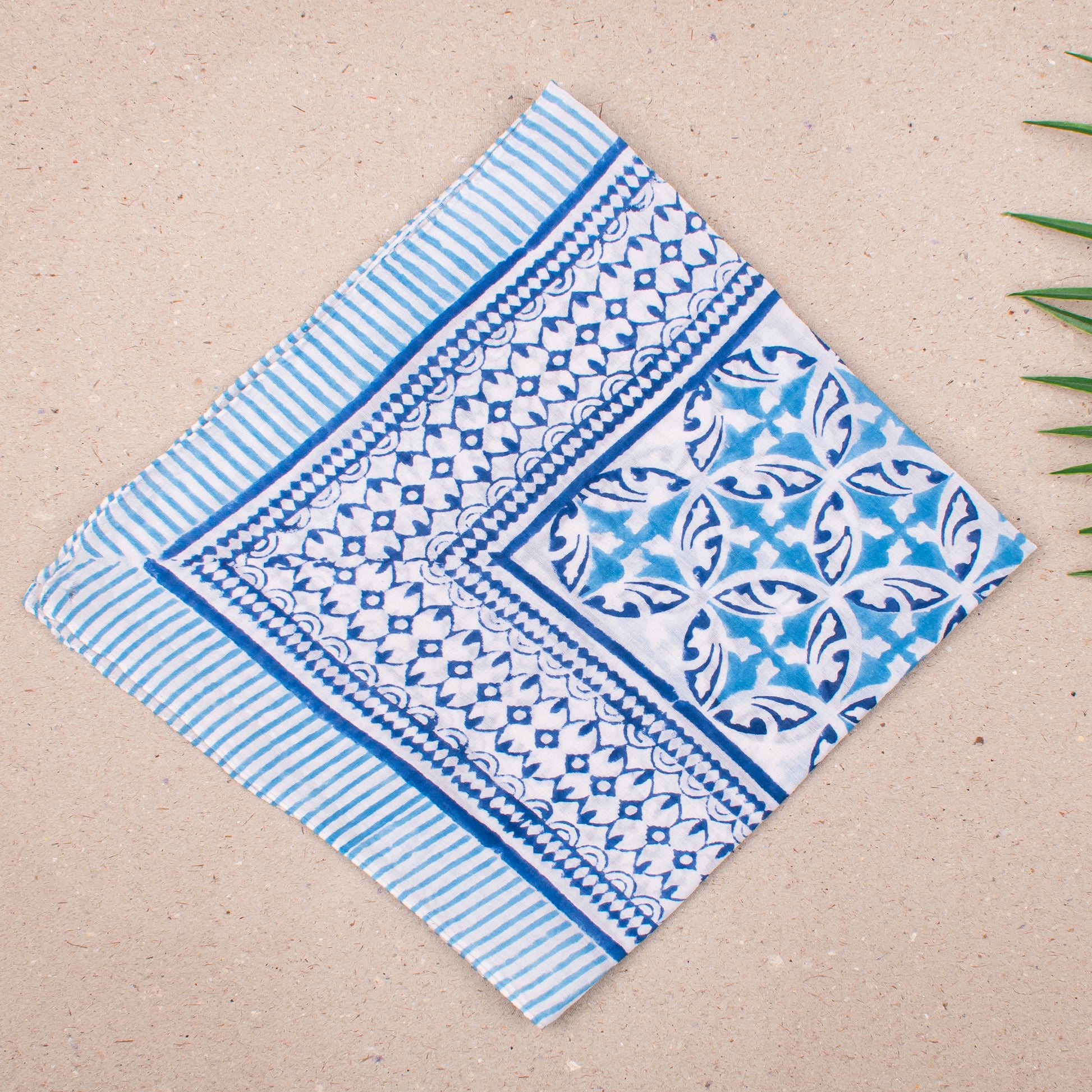 Handmade Summer Cotton Bandana Scarf, Lightweight Cotton Headwrap For Men & Women, Boho Floral Printed Reusable Accessory