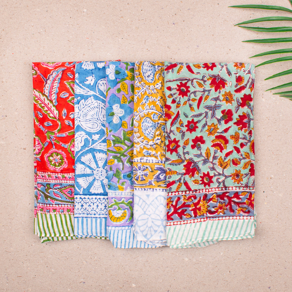 Boho Inspired Cotton Bandana Scarf, Handmade Lightweight Headwrap For Face, Neck Or Hair, Summer Style For Men & Women - 15pcs
