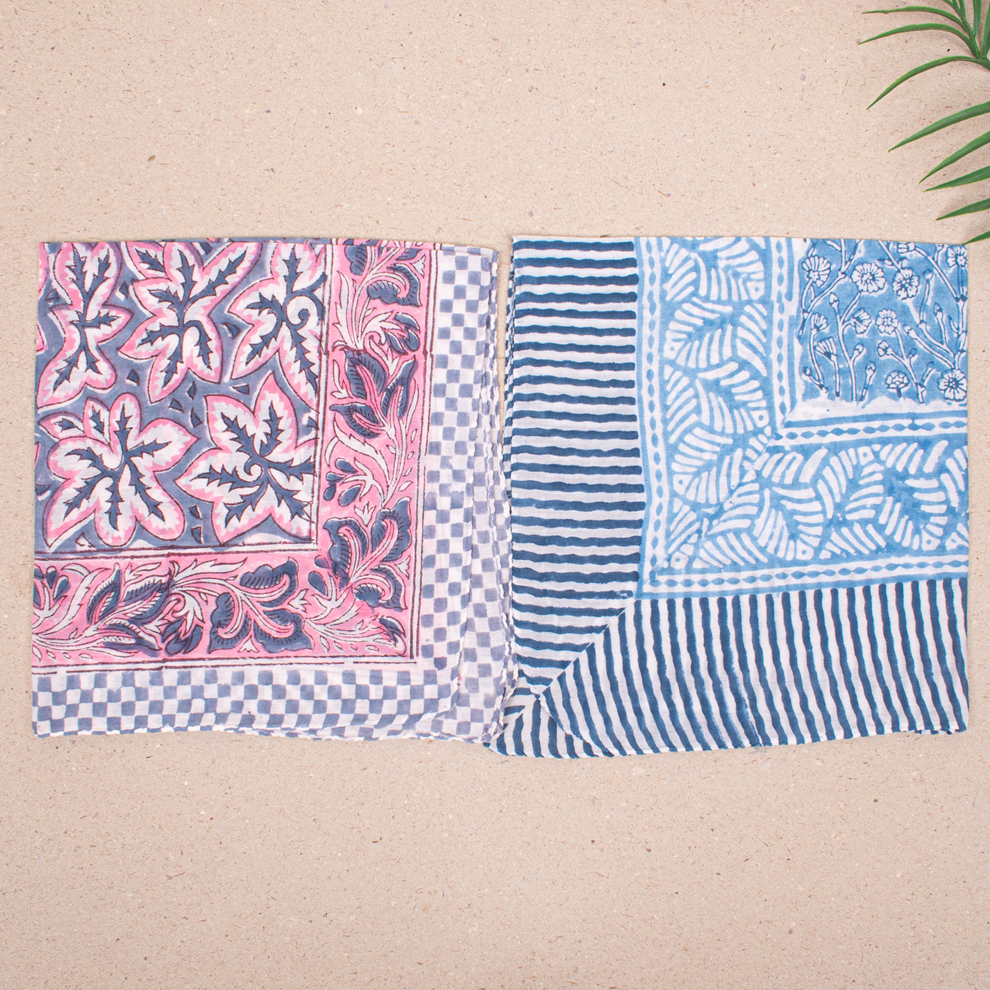 Set of 10 - Paisley & Floral Organic Cotton Bandanas, Handmade Scarf Everyday Accessory, Boho Hair Or Neck Wrap, Sustainable Fashion Gift Accessory