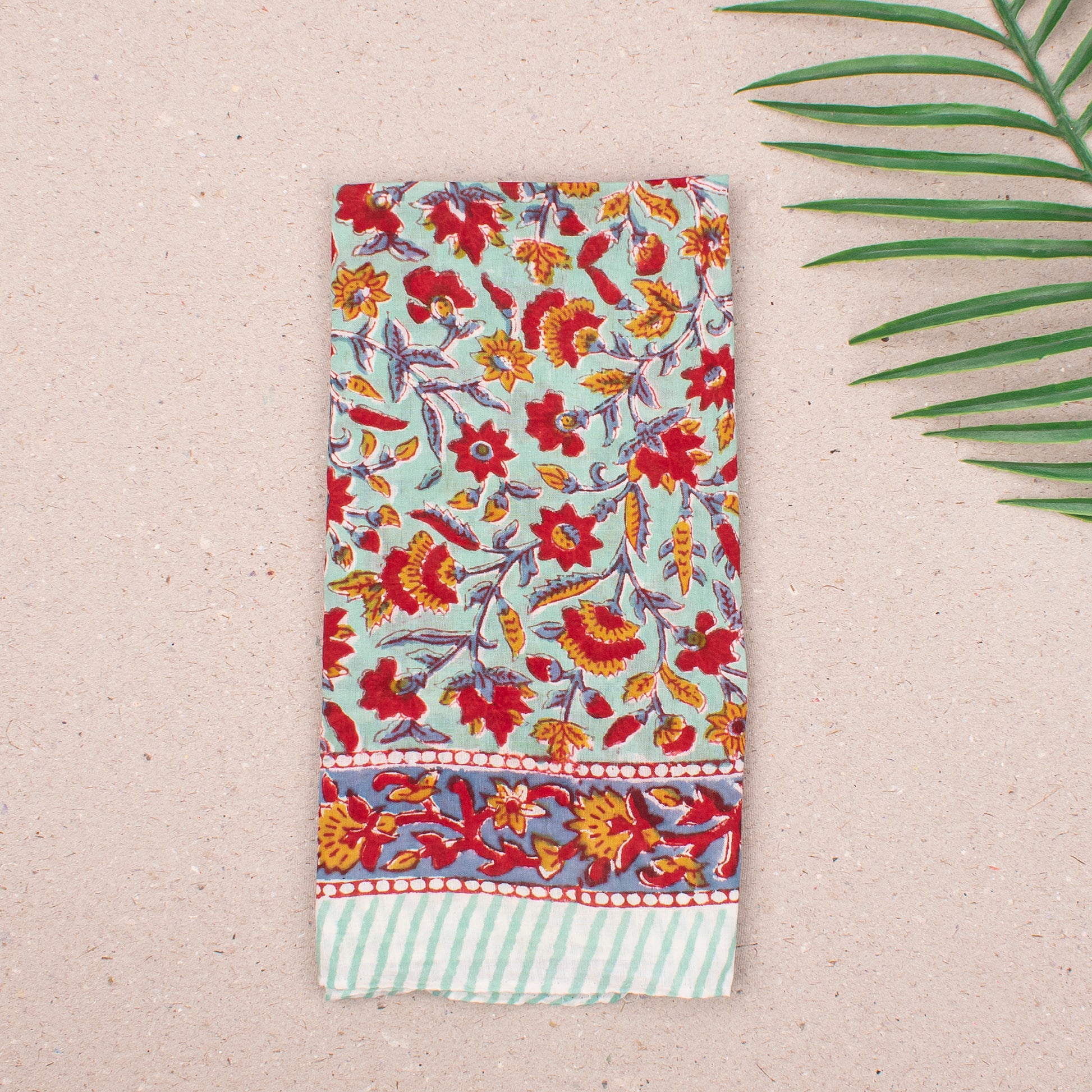 100% Pure Cotton Bandanas for Men & Women, Organic Headband Bandana Wrap for Men, Block Printed Bandana in Bohemian Style