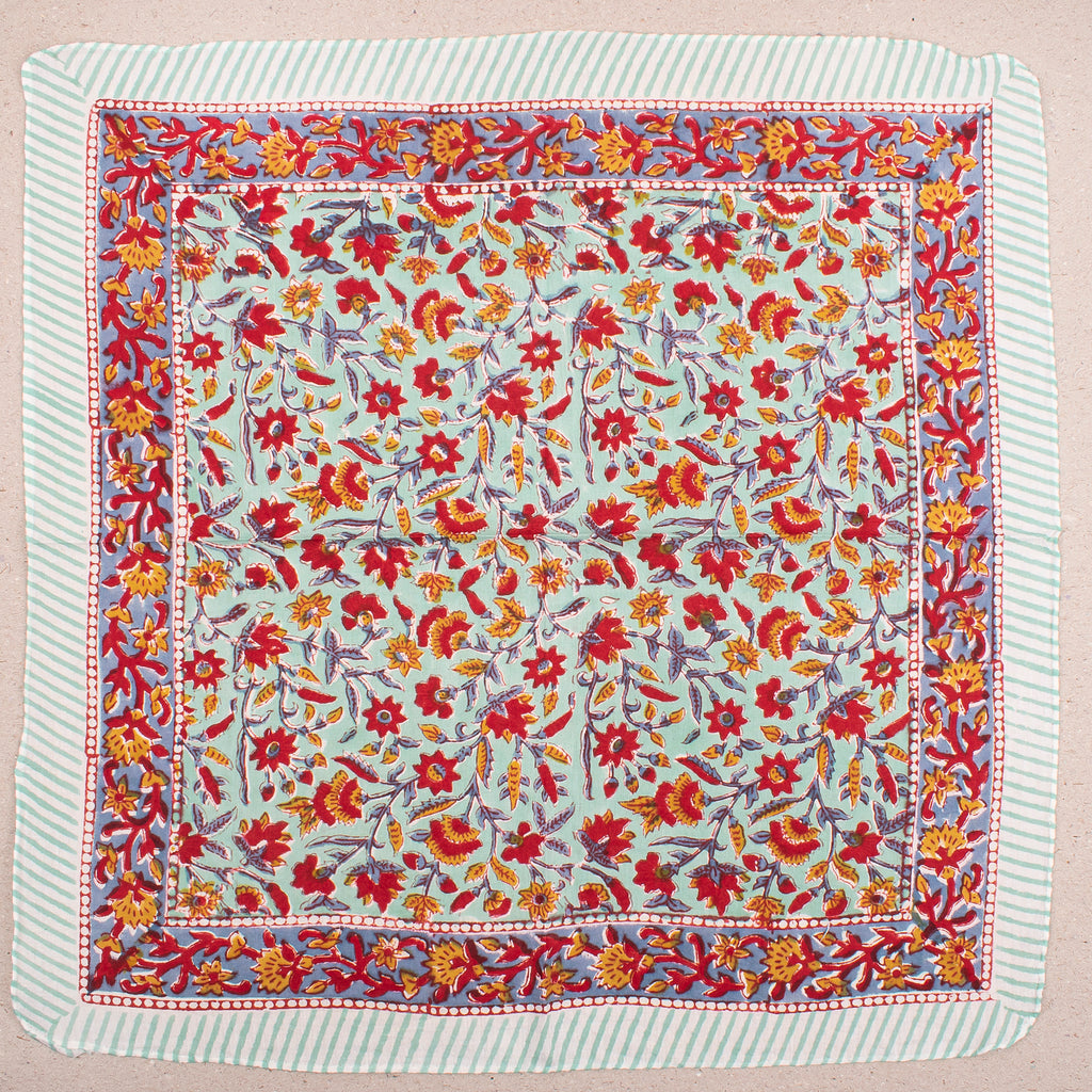100% Pure Cotton Bandanas for Men & Women, Organic Headband Bandana Wrap for Men, Block Printed Bandana in Bohemian Style