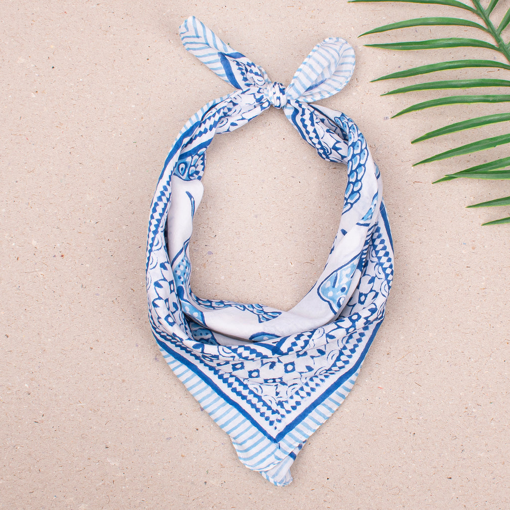 Lightweight Cotton Bandanas for Men & Women, Printed Headband Bandana Wrap for Men in Bohemian Style
