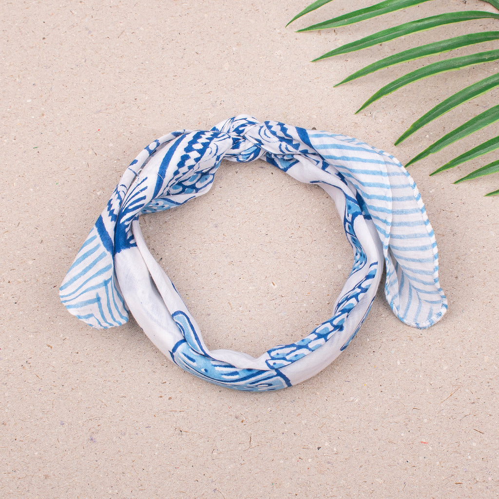 Lightweight Cotton Bandanas for Men & Women, Printed Headband Bandana Wrap for Men in Bohemian Style