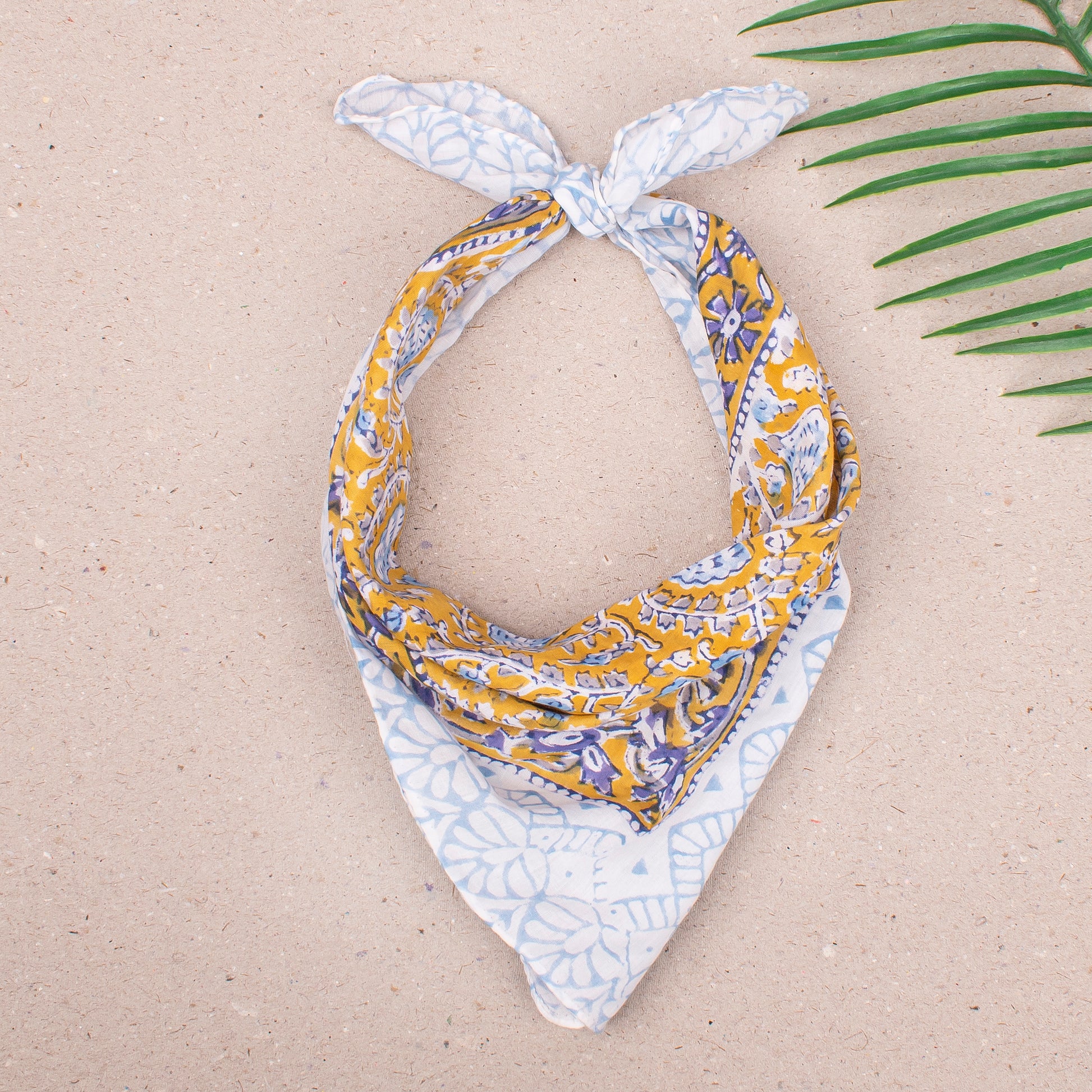 Organic Cotton Bandana For Men & Women, Handmade Headband With Boho Style, Bandana Scarf For Neck