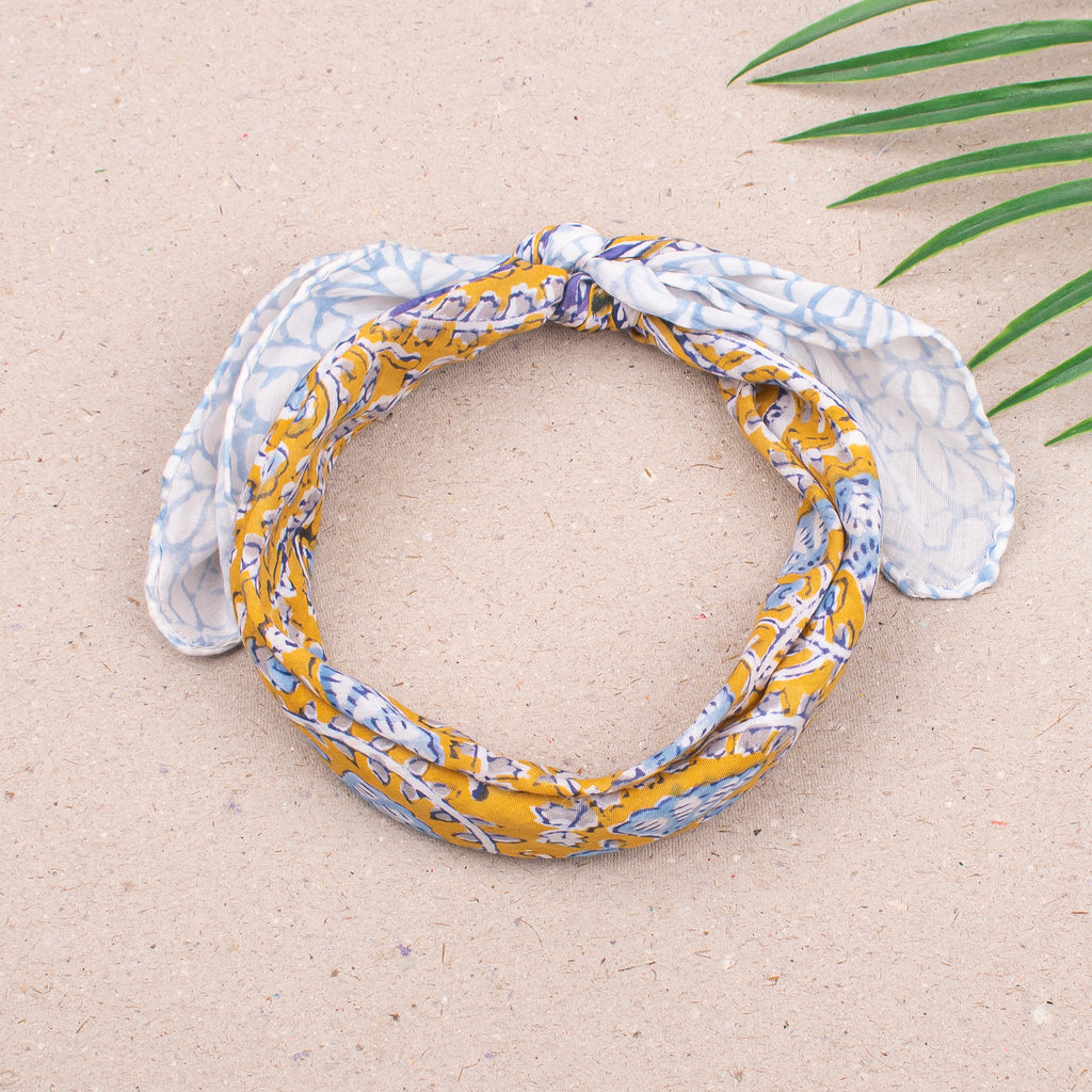 Organic Cotton Bandana For Men & Women, Handmade Headband With Boho Style, Bandana Scarf For Neck