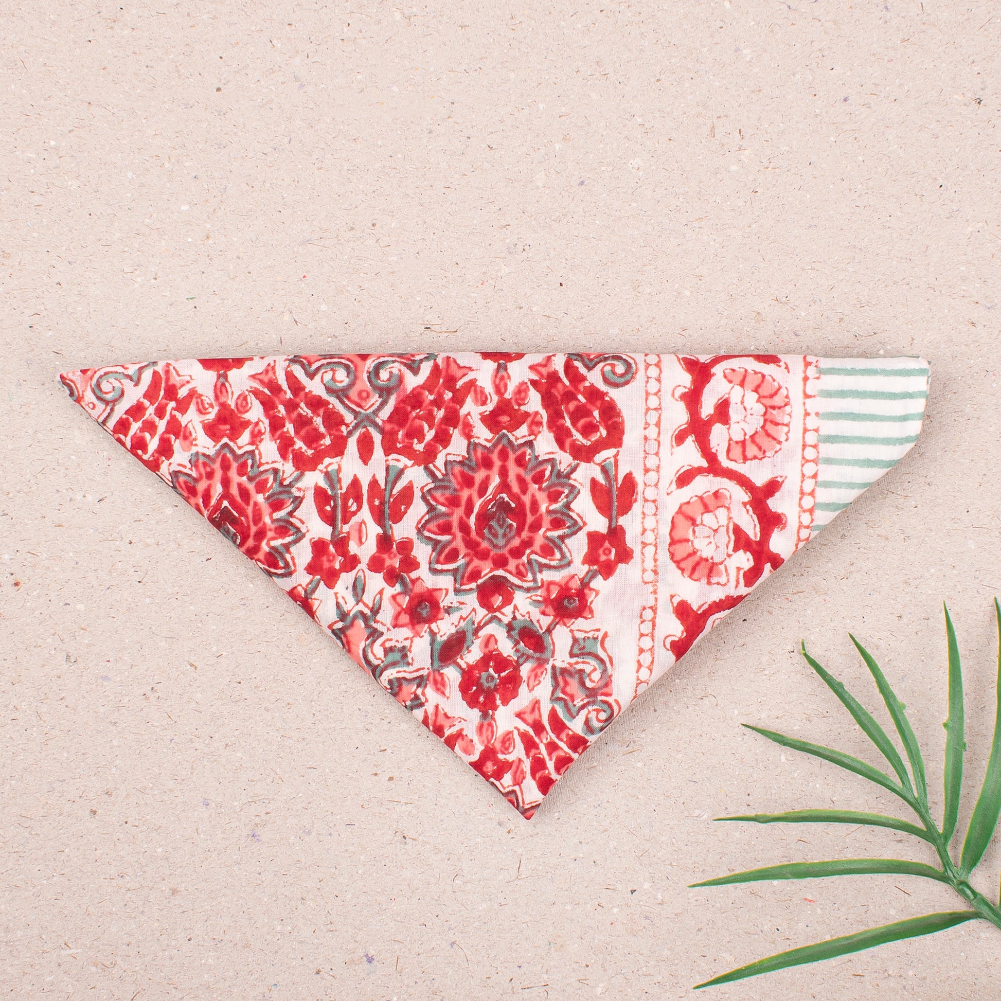 Handmade Printed Cotton Bandanas With Floral Prints, Lightweight Headband For Neck Or Face, Bohemian Fashion For Her, Summer Wrap Gift