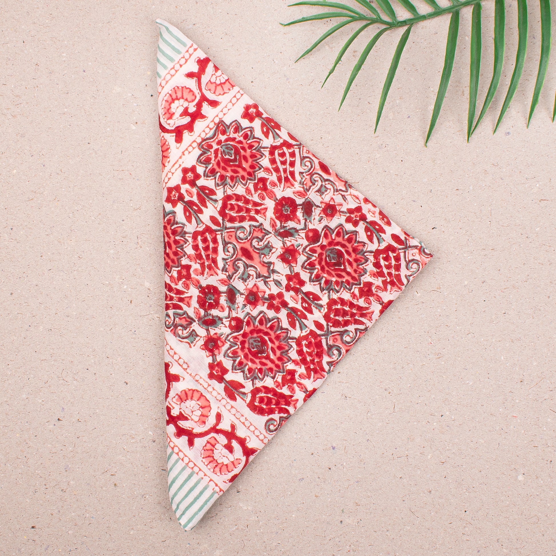 Handmade Printed Cotton Bandanas With Floral Prints, Lightweight Headband For Neck Or Face, Bohemian Fashion For Her, Summer Wrap Gift