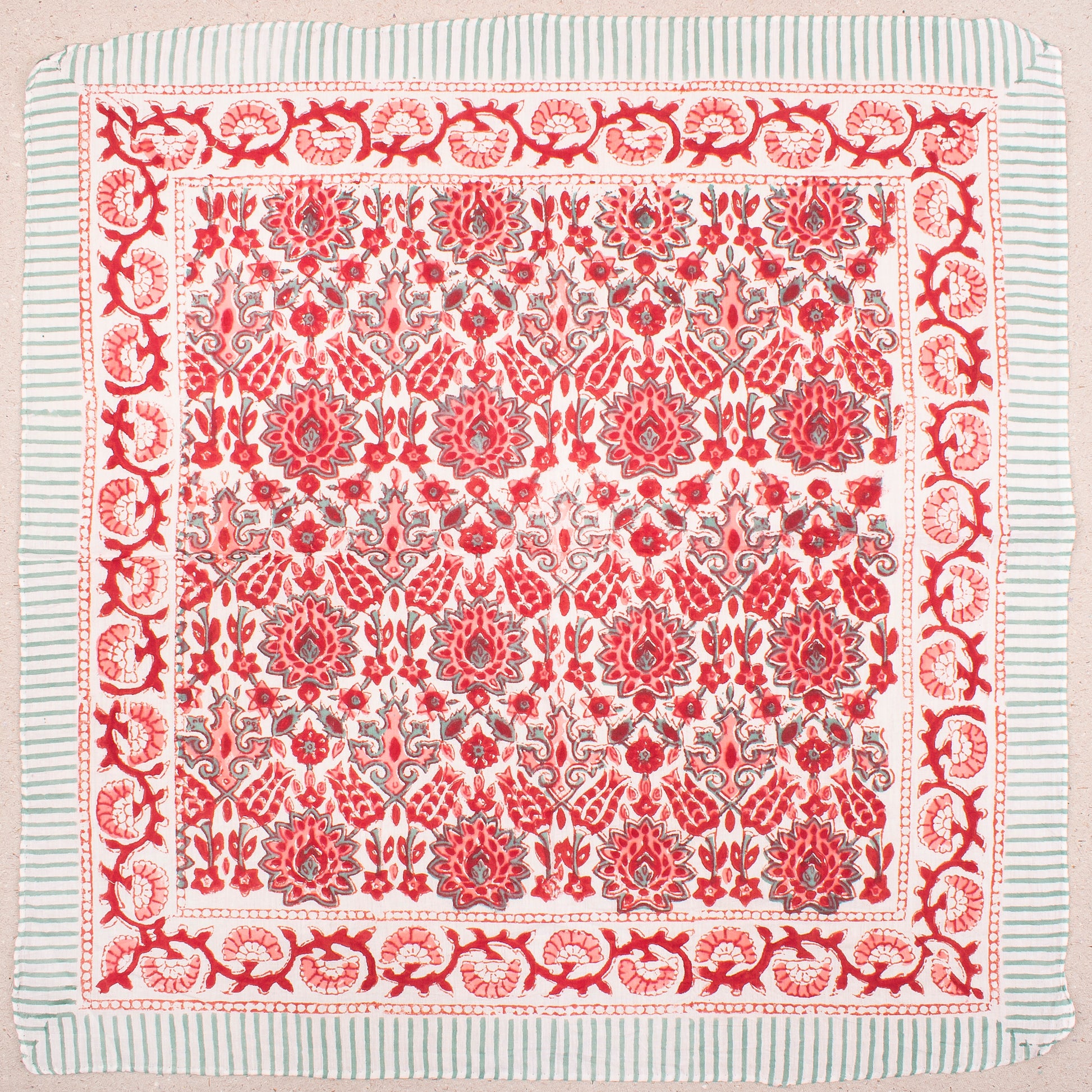 Handmade Printed Cotton Bandanas With Floral Prints, Lightweight Headband For Neck Or Face, Bohemian Fashion For Her, Summer Wrap Gift